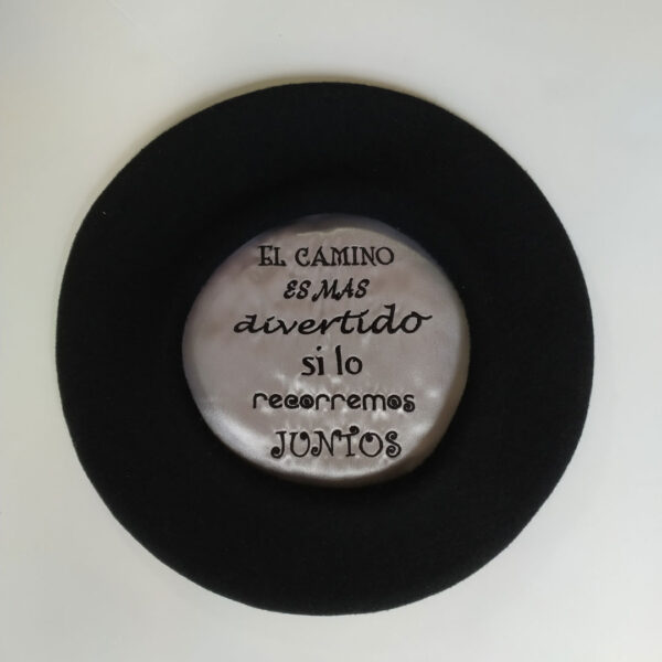 Reverso Txapela bordada novios